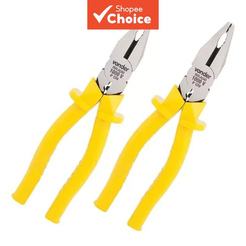 VONDER คีมอเนกประสงค์ขนาด 8 นิ้ว ฉนวนไฟฟ้า 1000V เครื่องมือสําหรับช่างไฟฟ้ามืออาชีพ