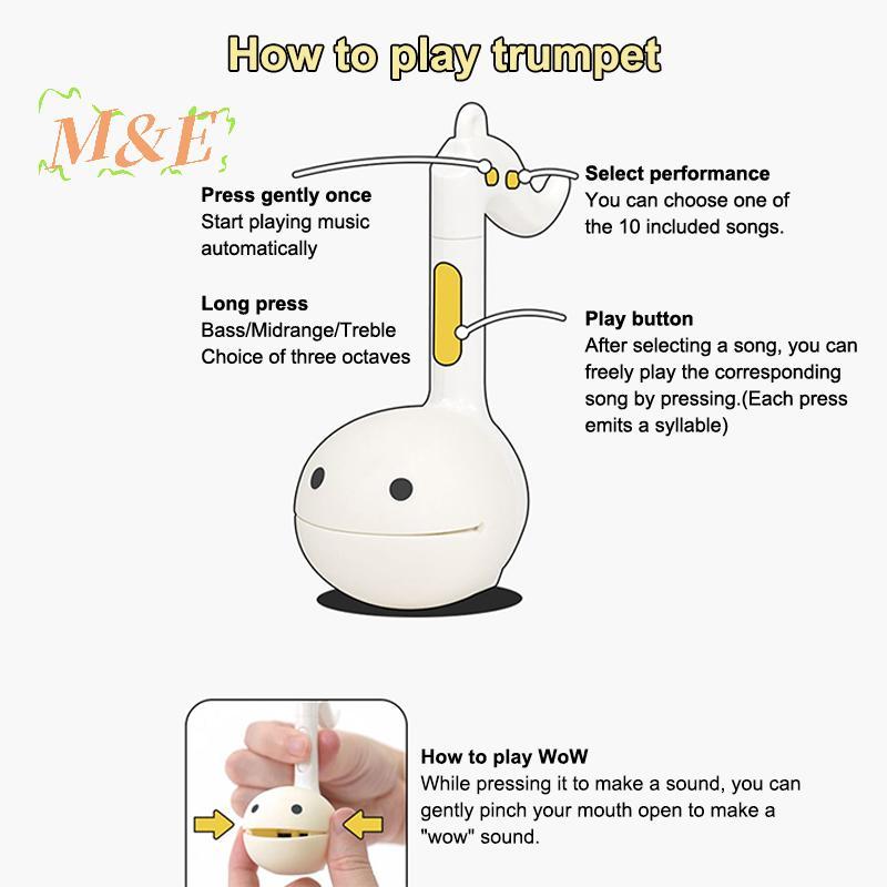 [M&E] Otamatone เพลงอิเล็กทรอนิกส์ Creative Sound-ducing ของเล่นดนตรีผ่อนคลายเครื่องดนตรีโน้ตดนตรีน่ารัก [ใหม่]