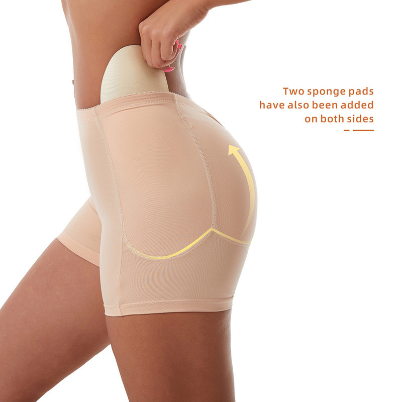 กางเกงชั้นในทรงบั้นท้ายและสะโพกเสริมฟองน้ำด้านข้างระบายอากาศสำหรับผู้หญิง กางเกงชั้นในทรงบั้นท้ายเสริมฟองน้ำด้านข้างระบายอากาศพร้อมฟองน้ำเสริมฟองน้ำเสริมก้นและสะโพก กางเกงชั้นในทรงบั้นท้ายเสริมฟองน้ำเสริมก้นปลอมไซส์ใหญ่