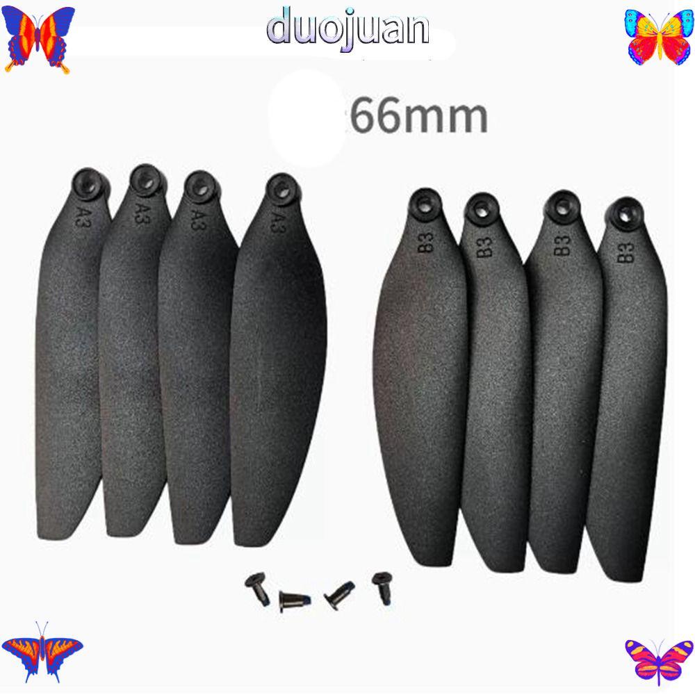 DUOJUAN พับใบพัด,พลาสติกสีดํารีโมทคอนโทรล Drone อะไหล่, Universal 58 มม./66 มม.Quadcopterอะไหล่ใบมีด