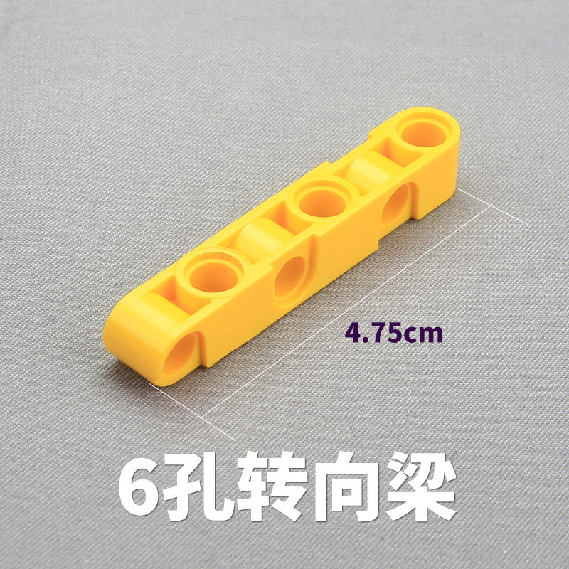 K คลิกเทคโนโลยีอาคารบล็อก moc อะไหล่ 1X6 รูพวงมาลัยคานหนา 3894 1x6 หลุมอิฐ