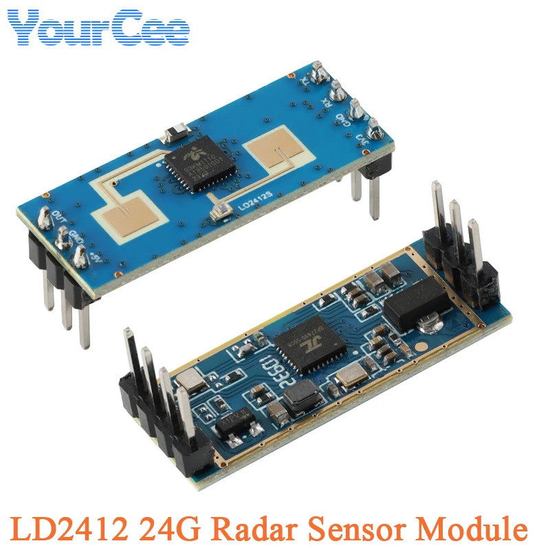 5/1 PC HLK-LD2412 24G Human Presence Sensing Radar Sensor โมดูล LD2412 มุมกว้างมิลลิเมตร Wave Radar 