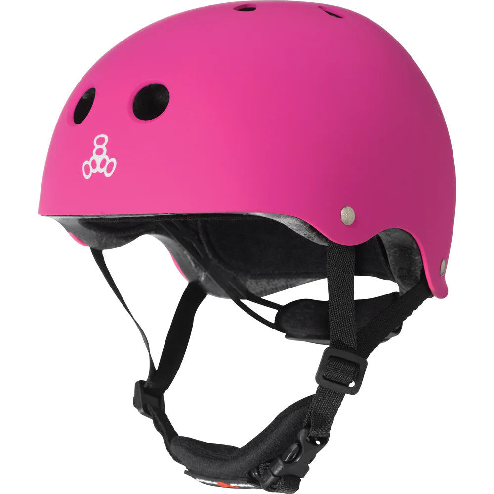 Triple 8 Lil 8 Kids Helmet Neon Pink Matte
