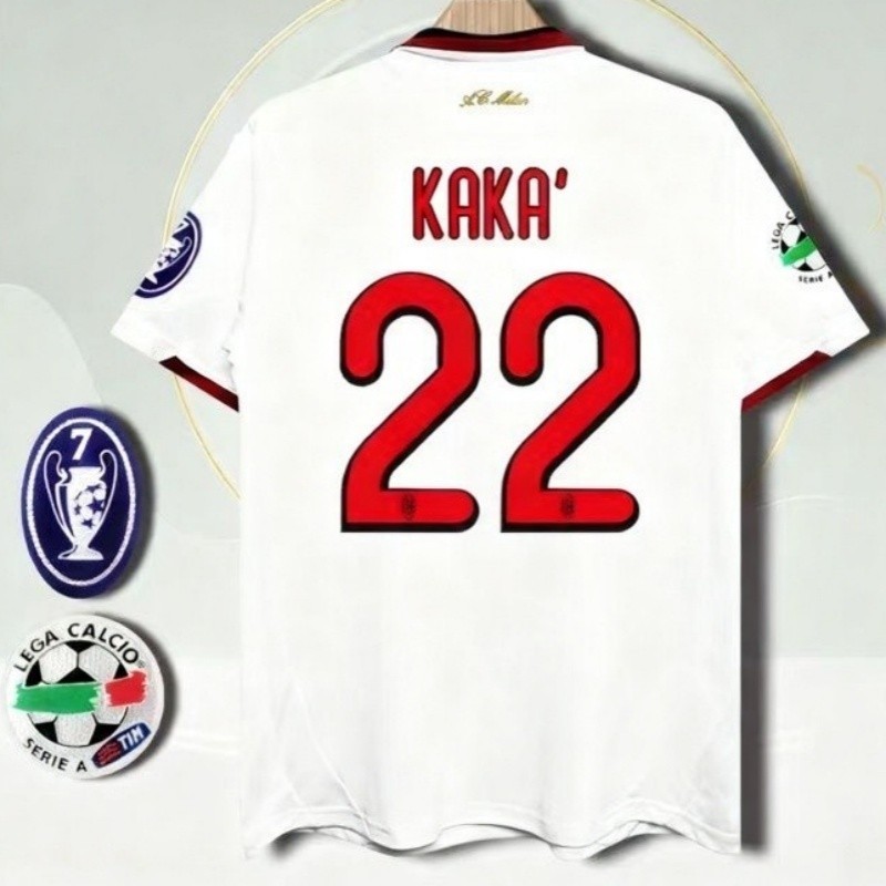 2009/10 ACMilan Away เสื้อฟุตบอลและเสื้อ Retro Edition สําหรับ S-2XL