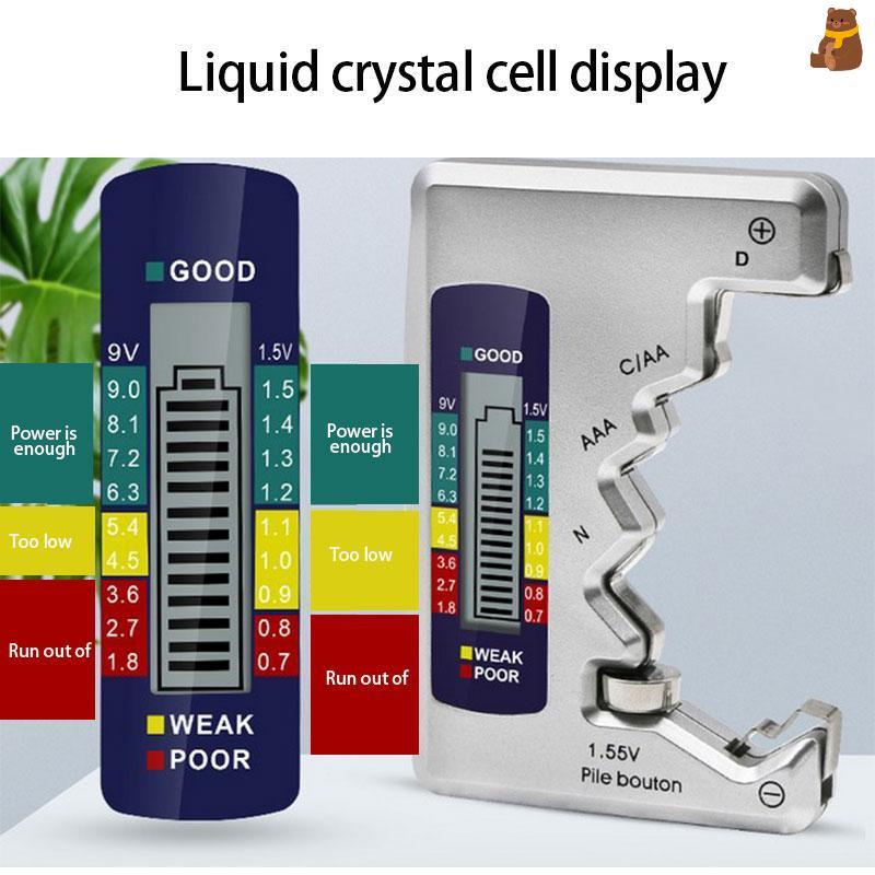 [TA] เครื่องทดสอบแบตเตอรี่ความจุดิจิตอลปุ่มสากลสําหรับ Lithum N /AAA/CAA/D/1.5V เครื่องทดสอบแบตเตอรี