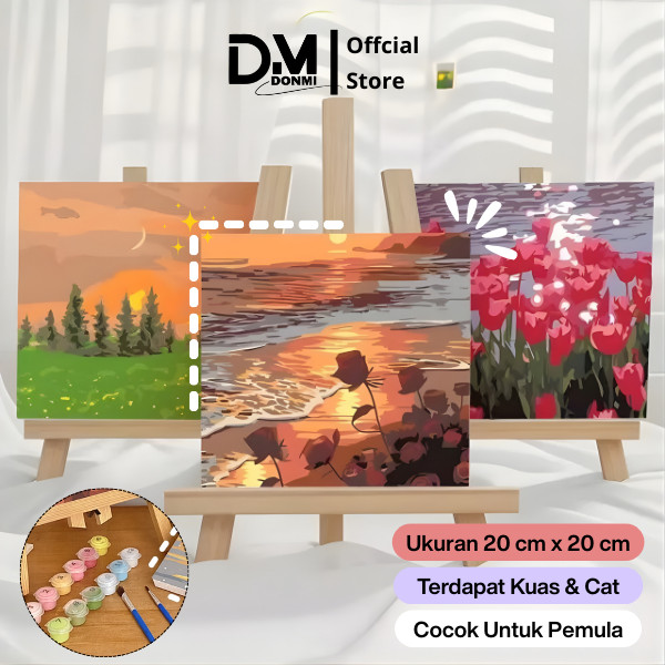 Donmi Canvas Kids 20x20 | ชุดระบายสี DIY | ของเล่นและการเรียนรู้ศิลปะที่สร้างสรรค์
