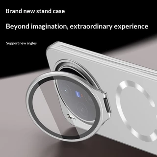 สําหรับ VIVO X300 Pro Ultra Thin Skin Friendly Matte Magnetic Hidden Bracket สําหรับ VIVO X200 Ultra X200 Pro X200S X200 Pro Mini เลนส์ป้องกัน Hard กันกระแทก