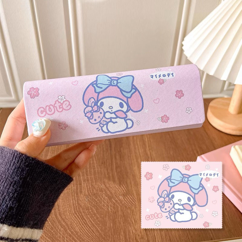 กล่องใส่แว่นตาแม่เหล็ก Sanrio Hello Kitty, Cinnamoroll, Kuromi และ Pochacco สไตล์คาวาอิ ราคา ถูกที่สุด ดีลบีเคเค แกลเลอรีภาพที่ 3
