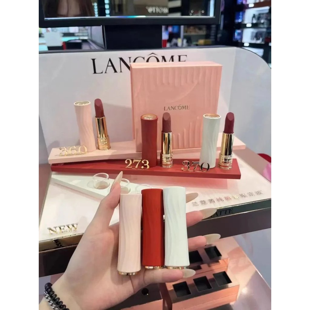 [รับประกันของแท้] Lancome Lancome Tanabata Love Chaoxi Limited Lipstick 273 Dawn Powder 360 Sunset P