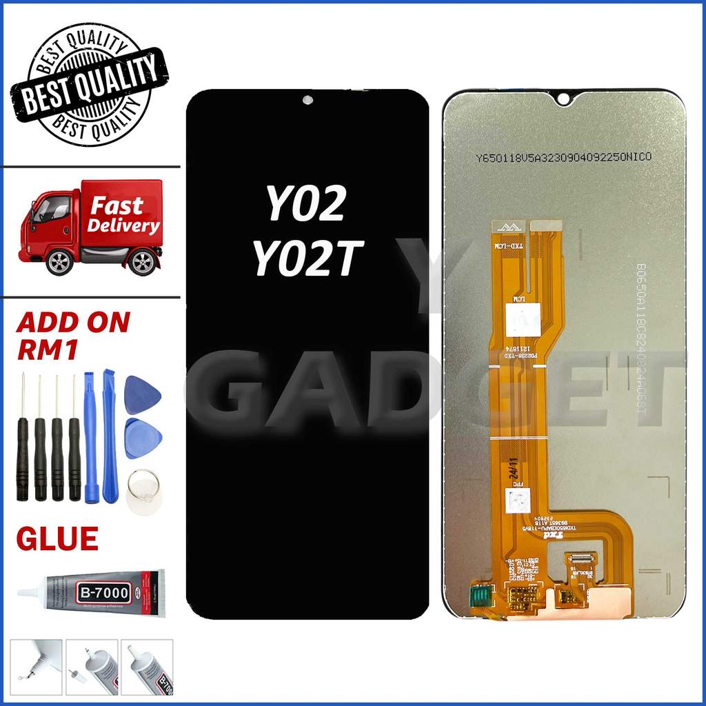 ตัวป้องกันหน้าจอแบบสัมผัส LCD เข้ากันได้กับ VV Y02 / Y02A / Y02T