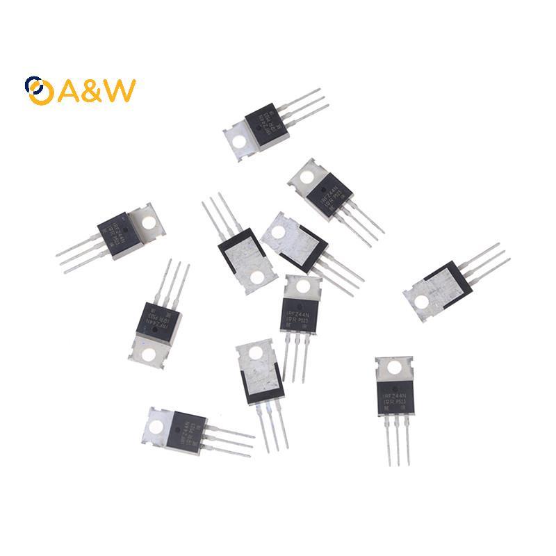A&W 10 ชิ้น 55V 49A IRFZ44N IRFZ44 Power ทรานซิสเตอร์ MOSFET N-Channel