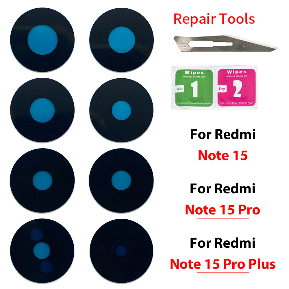 สําหรับ Redmi 15 15C หมายเหตุ 15 15 Pro15 Pro Plus เลนส์กล้องด้านหลังพร้อมกาว ราคา ถูกที่สุด โปรบีเคเค