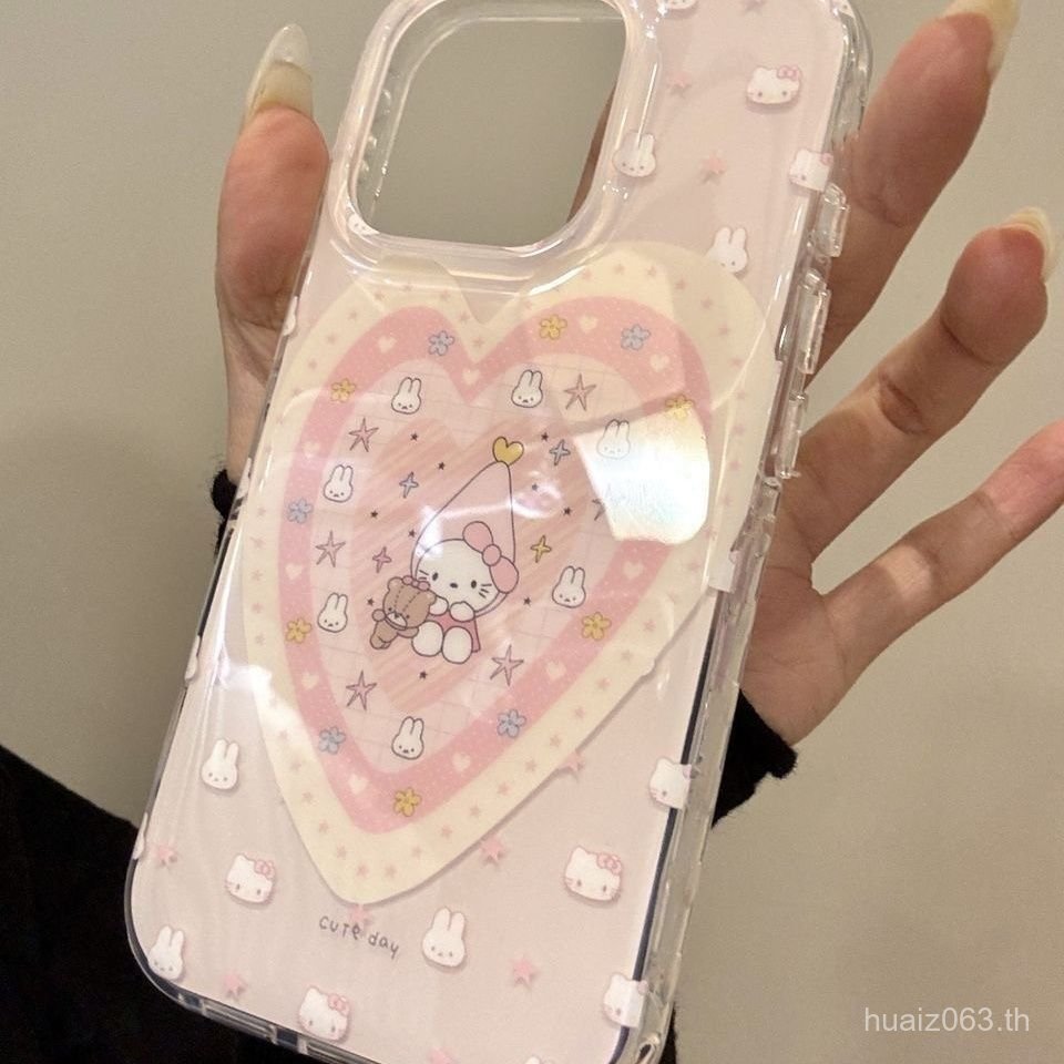 // 14 เคสโทรศัพท์กันกระแทก 78Pplus12 Apple เหมาะสําหรับ iPhone16promax/Rabbit/11pro1513 K7M3