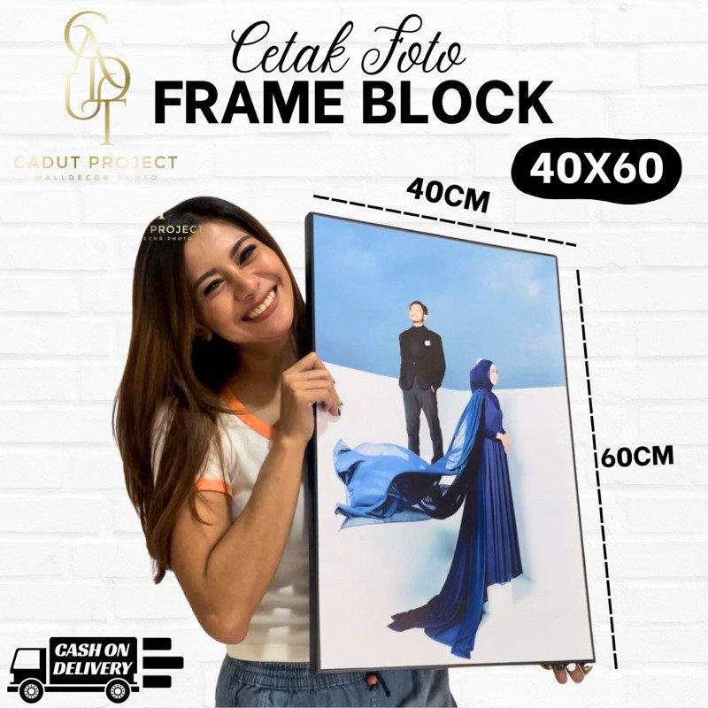 KMT - PHOTO PRINT + FRAME BLOCK 40x60 / JUMBO FRAME 16 r / PREWEDDING PHOTO / CAUTPROJECT