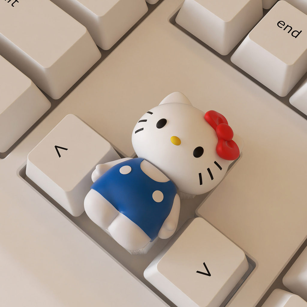 2026 สไตล์ใหม่สามมิติสาวน่ารัก Hello Kitty Keycap เรซิ่น Creative Mechanical Keyboard Cap ตกแต่งเดี่ยว20260513 2026新款立体女生可爱Hello Kitty键帽树脂创意个机械键盘帽单个装饰品20260513