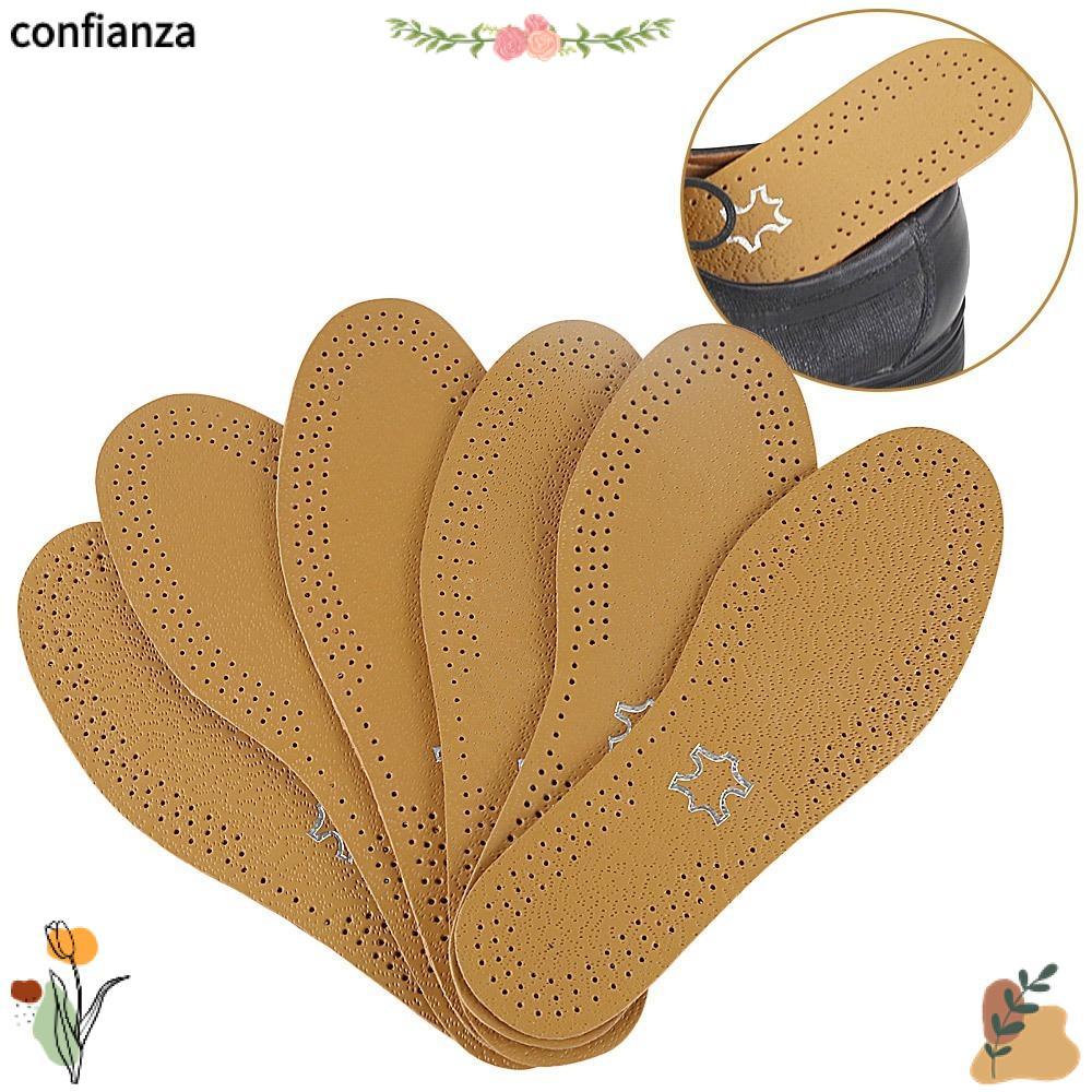 Confianza แผ่นรองเท้าหนังวัว,สําหรับรองเท้านวดหนัง Insoles, สบาย Shock ผู้ชายผู้หญิง Absorption Cushion ใส่ Insole รองเท้า