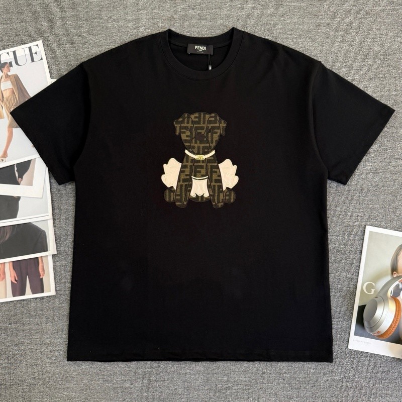 Street สวมใส่สไตล์น่ารักตลกสุนัข Patch ปักเสื้อยืดหลวม Dropped ไหล่รุ่น Slimmer ดู All-Match นักเรียน Party ทุกวัน