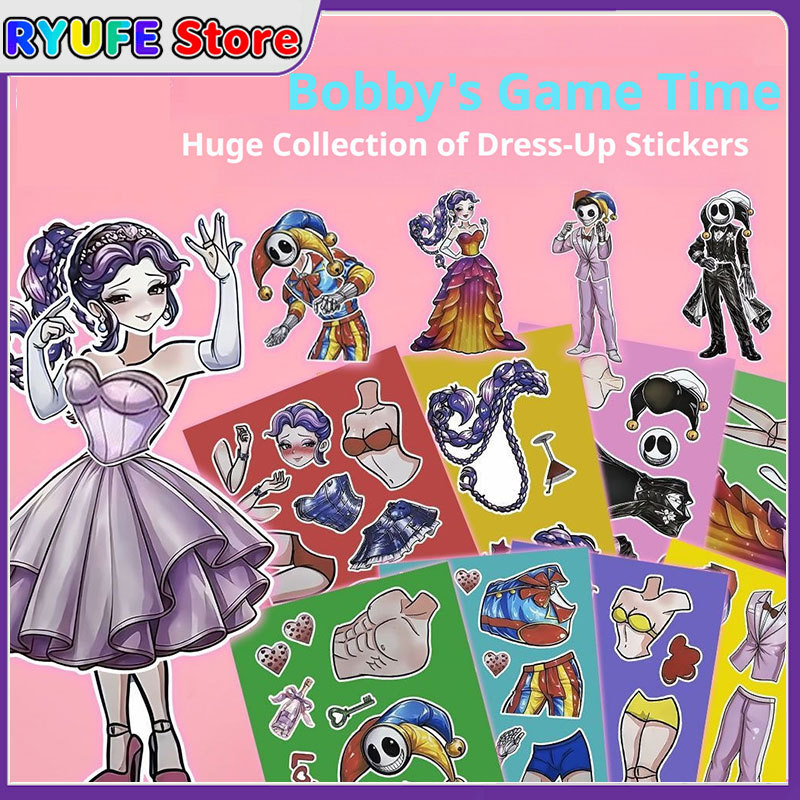 Poppy Playtime การ์ตูน Dress-Up Collage เด็กการศึกษา Early Learning ของเล่น Handmade Decals DIY