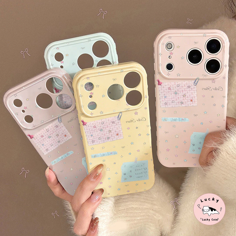 เหมาะสำหรับ Vivo Y03 Y18 Y28 Y29 Y02 Y04 Y19s Y15S Y16 Y17s Y17 Y20s G Y21 Y22 Y27 Y31pro Y91 เคสหัวใจฟองน้ำ ลายโบว์ดาว