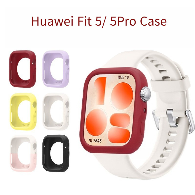 ซิลิโคนนุ่ม Hollow สําหรับ Huawei Watch Fit 5 5Pro สมาร์ทนาฬิกากันชนสําหรับ Huawei Watch Fit5 Pro Shell อุปกรณ์เสริม