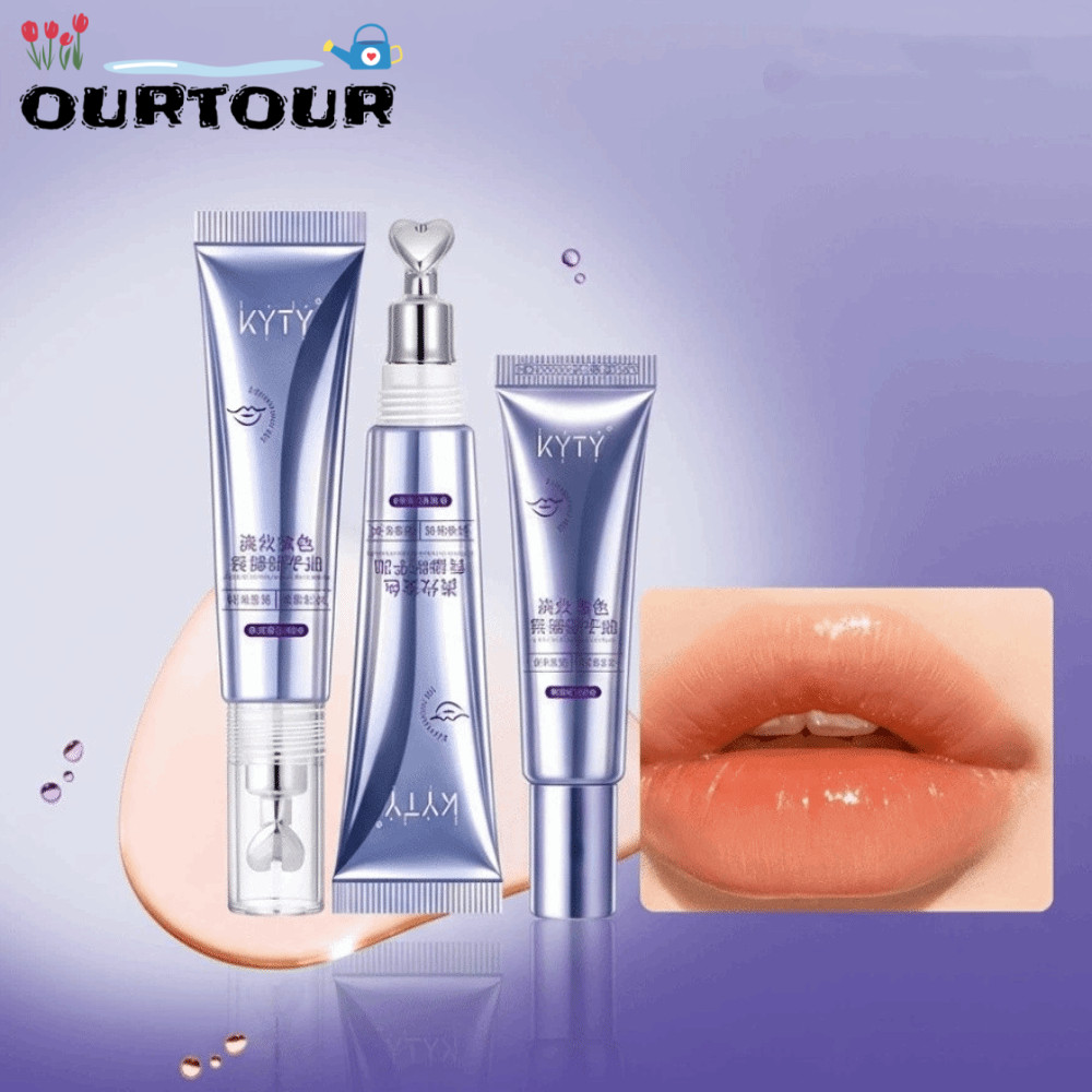 URTOUR Lip Serum Oil, ลดเส้นริมฝีปาก Nourishing Sleeping Lip , Plump Hydrating Dead Skin Repair Moisturizing Lip Balm Liquid ลิปสติก