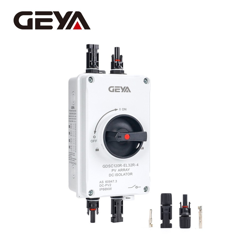 TAXNELE GDSC120R-EL32R-4 PV Disconnect Switch MC4x2 DC 1200V 32A พลังงานแสงอาทิตย์ Isolator Breaker