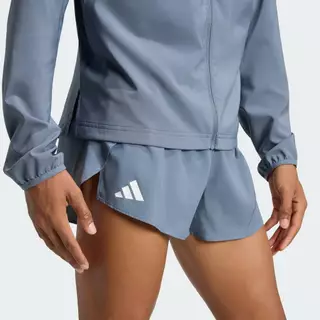 adidas วิ่ง กางเกงวิ่งขาสั้นผ่าข้าง Adizero Essentials ผู้ชาย สีดำ KT4841