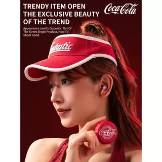 Coca-Cola T13 หูฟังไร้สายบลูทูธกึ่งอินเอียร์ไดนามิกไดร์เวอร์ 13 มม. ตัดเสียงรบกวน ENC Bluetooth 5.4 อายุการใช้งานแบตเตอรี่สูงสุด 15 ชม. ระบบควบคุมแบบสัมผัสการชาร์จอย่างรวดเร็ว
