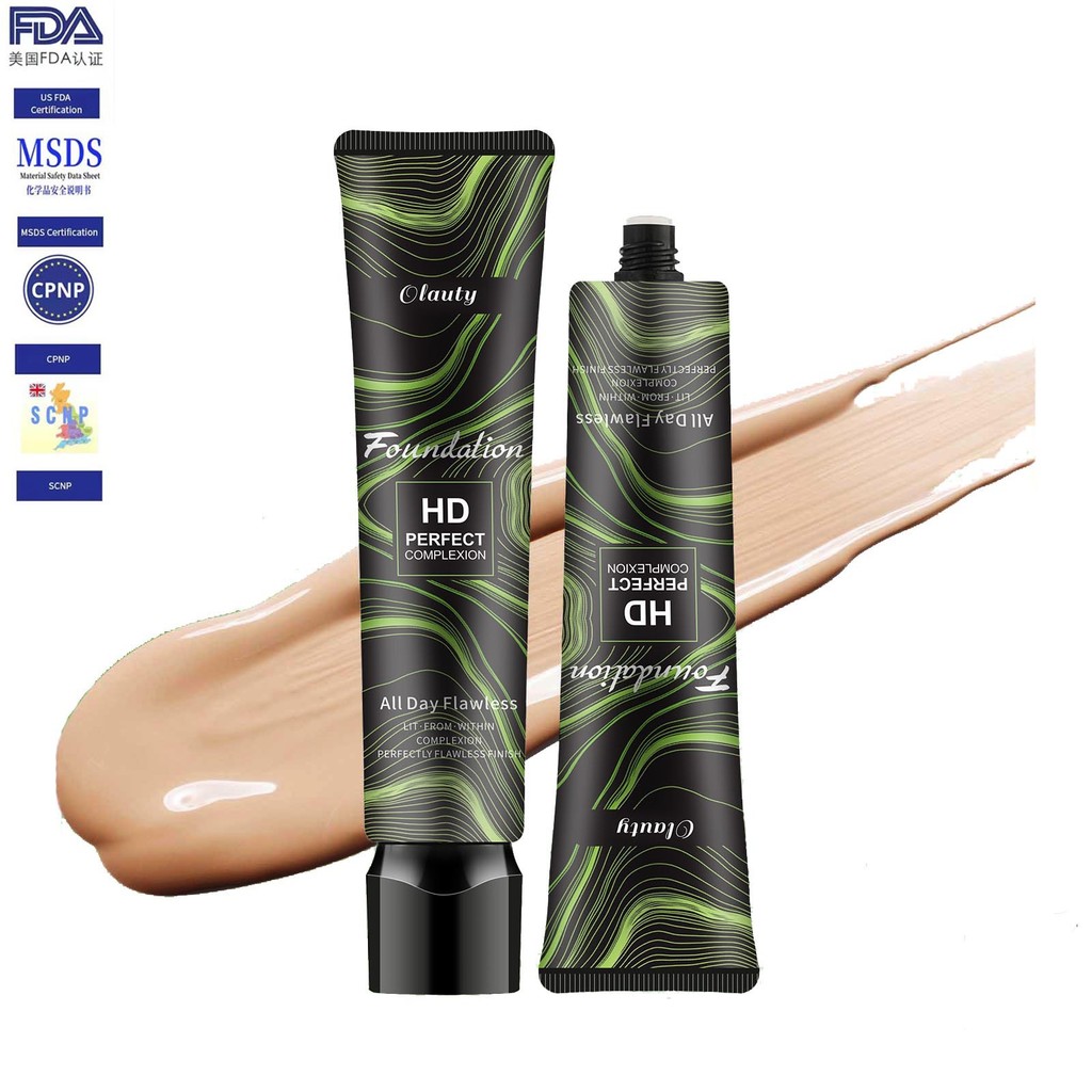 Olauty กันน้ํา Liquid Foundation คอนซีลเลอร์ Moisturizing Beauty Cream 30g ความงามทุกวัน