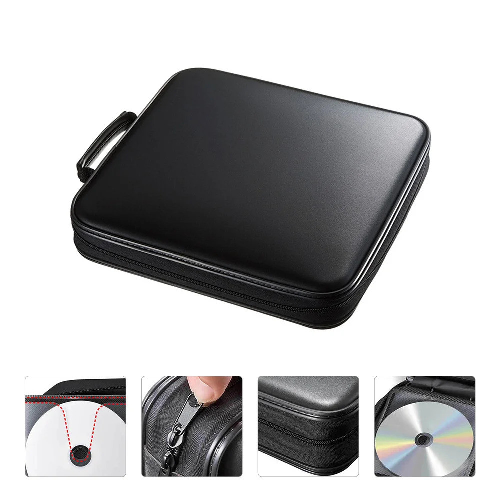 160 ความจุ Cd Case Movie Cd Storage Pouch Portable Dvd Organizer สําหรับรถยนต์