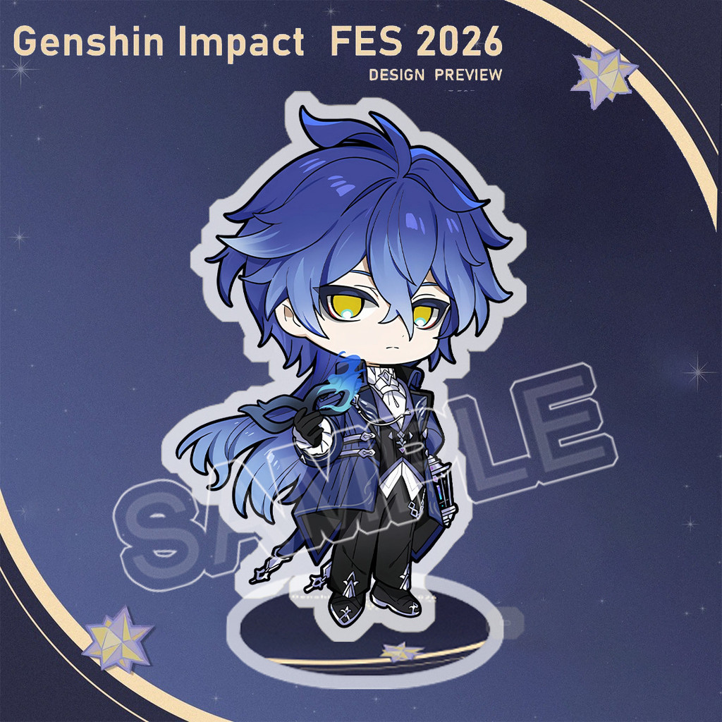 Genshin Impact Flins Columbina Skirk 8 ซม.Samll รูปที่ 2