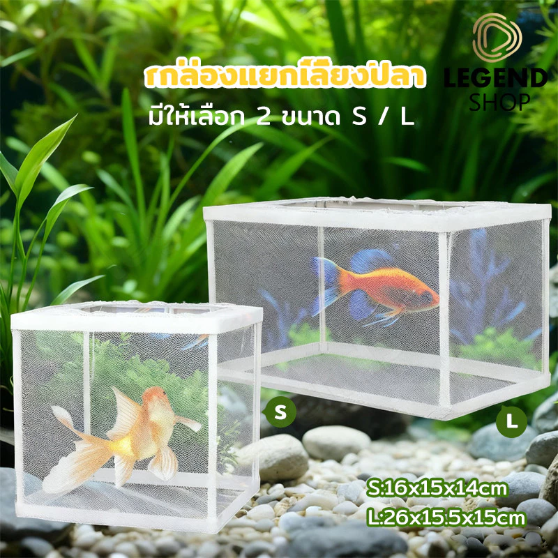 กล่องฟักไข่ปลา ตาข่ายแยกปลา กล่องพักปลา Incubator