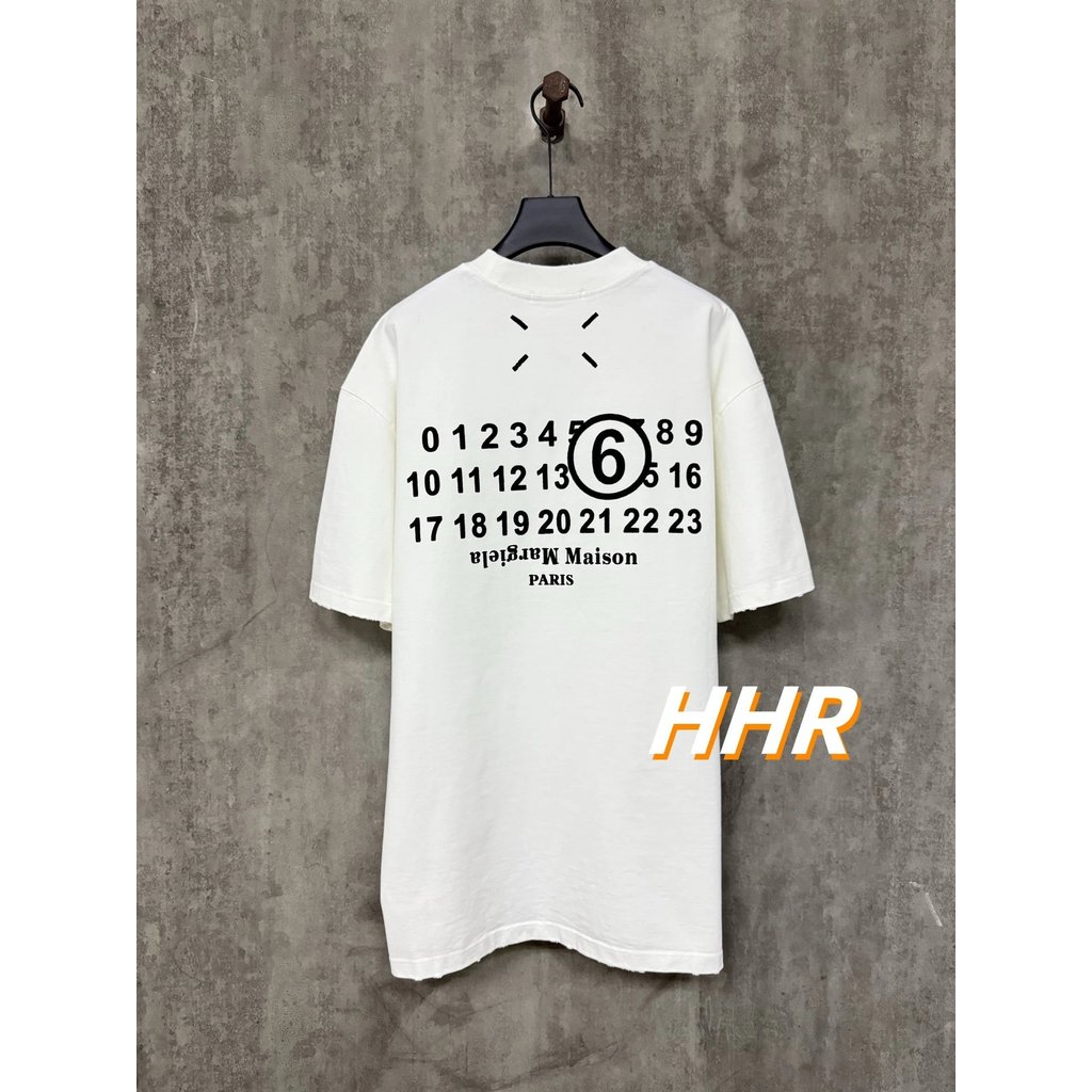 [รุ่นที่ถูกต้อง] M Gila Heavyweight 400g 25ss กลับคลาสสิกพิมพ์โลโก้รอบคอแขนสั้นเสื้อยืดผู้ชายผู้หญิง