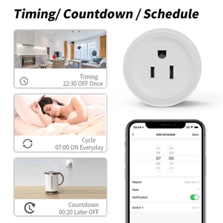 Tuya smartlife Wi-Fi Smart Plug16A - ปลั๊กไฟ ปลั๊กอัจฉริยะ ควบคุมผ่านแอพ Smartlife (16A) สั่งงานด้วยเสียงได้