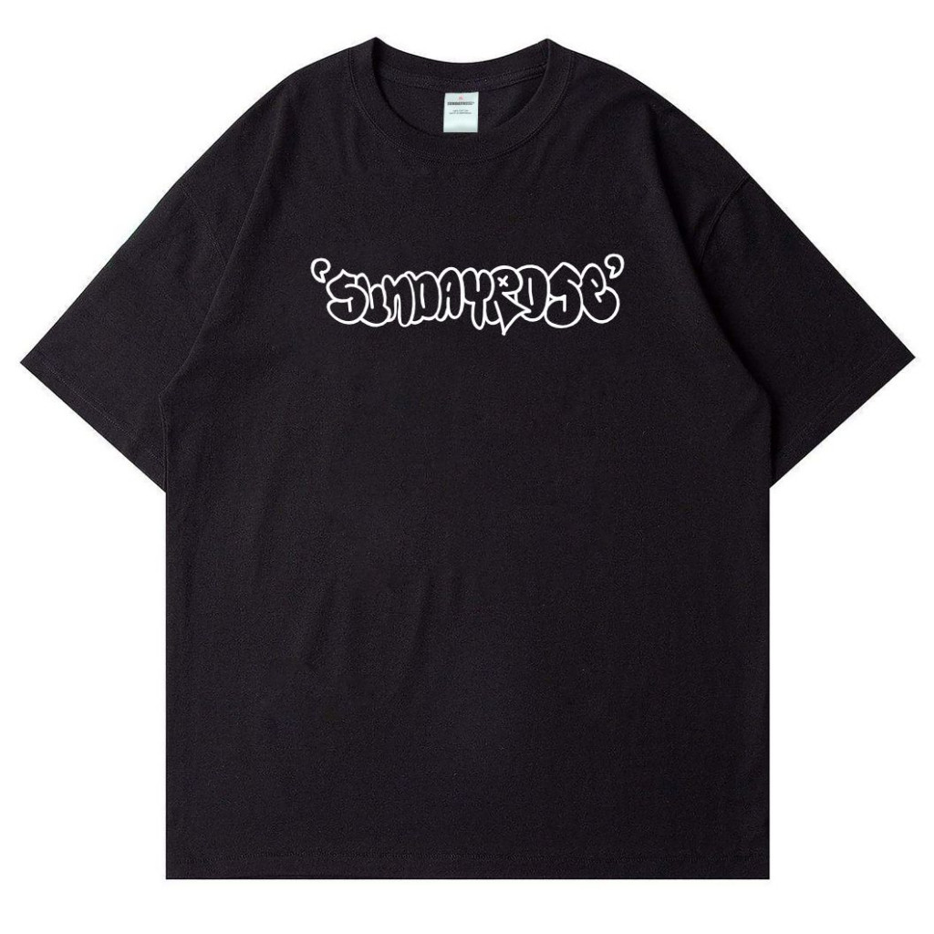 SUNDAYROSE เสื้อยืด Wheeler สีดํา
