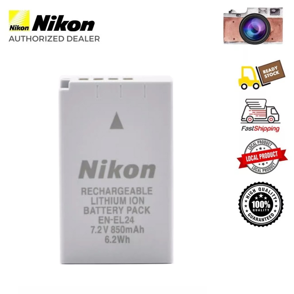 Nikon EN-EL24 ENEL24 แบตเตอรี่ for Nikon 1 J5 Mirrorless Digital Camera battery
