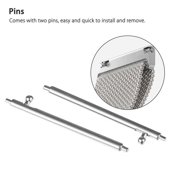 สายรัด Milanese Loop 22 มม. 20 มม. สายรัดโลหะสแตนเลส for Samsung Galaxy Watch /Redmi/Huawei/ Xiaomi/Amazfit Bip 6 - รูปที่ 6