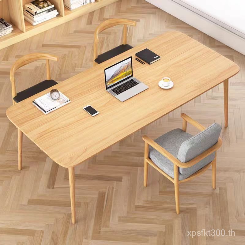 Simple Boss Company Desk loft Oval Office Study Modern Solid Wood Table โต๊ะคอมพิวเตอร์ Manager LFT3