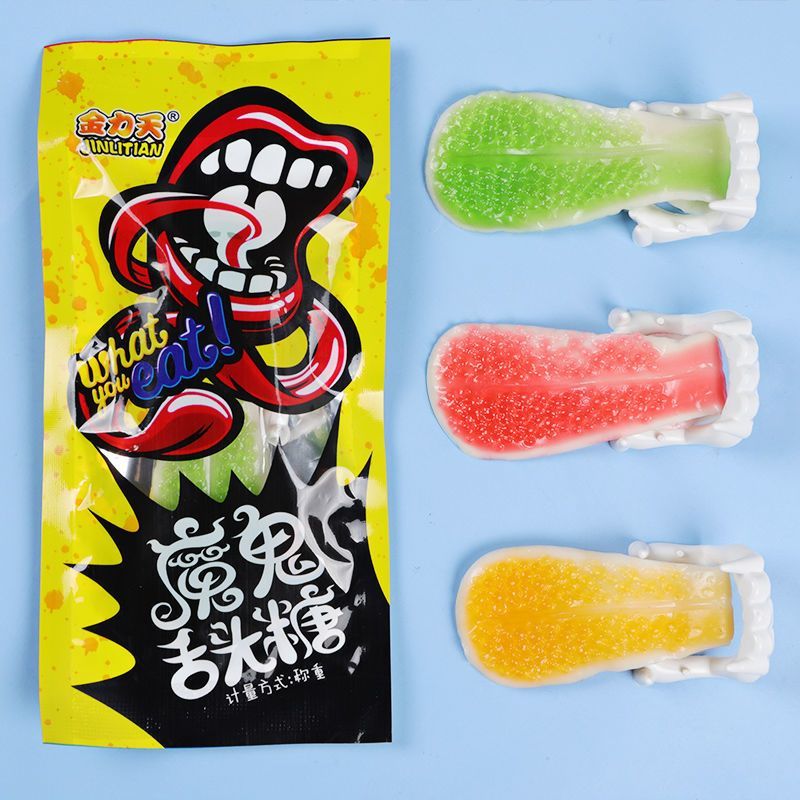 รูปลิ้น Gummy Candy Gummy Candy ฮาโลวีนลิ้นรูปร่าง Gummy Candy QQ Candy ของเล่นลิ้นรูปร่าง Gummy Gum
