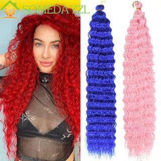 SOMEDAYZL Deep Twist โครเชต์ผม, Water Wave ธรรมชาติสังเคราะห…