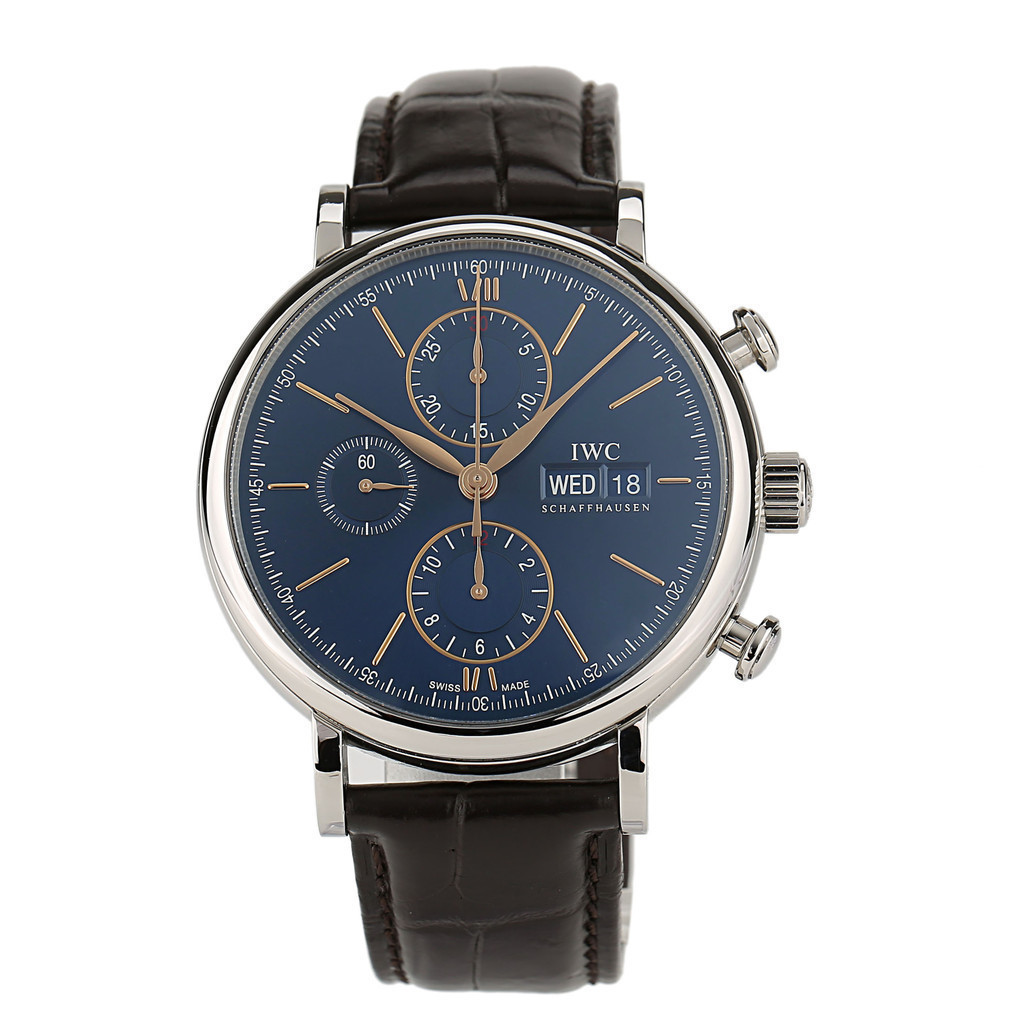 IWC IWC IWC Baitao Fino Stainless Steel Automatic Mechanical Chronograph Mens Watch IW391036