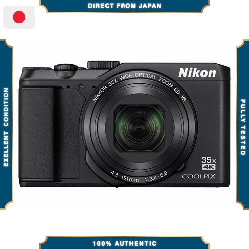 【Excellent】 กล้องดิจิตอล Nikon COOLPIX A900 ซูมออปติคอล 35 เท่า 20.29 ล้านพิกเซล สีดำ A900BK