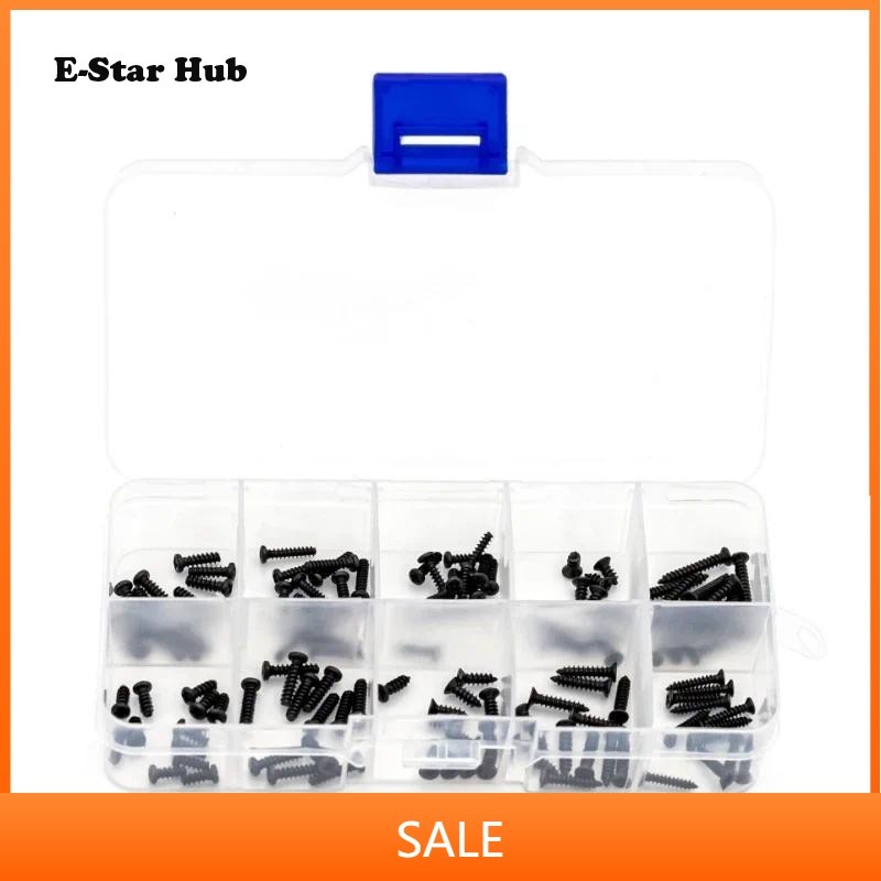 สวมใส่ชิ้นส่วนซ่อมเครื่องมือสกรูความแข็งแรงสูงชุดสําหรับ MJX 16207 16208 16209 16210 Hyper Go 1/16 B