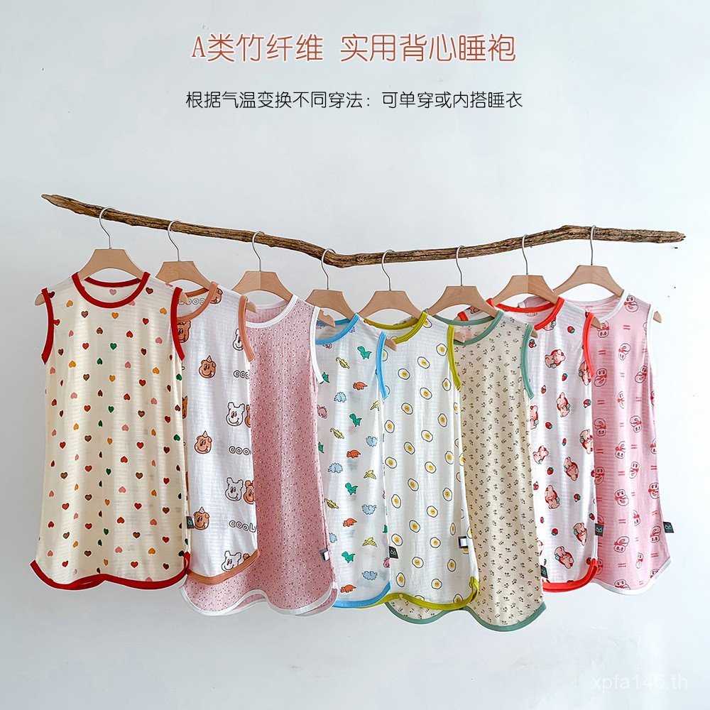 ชุดนอน Nightgown บางชุดนอน Nightdress เด็กฤดูร้อนบาง Nightgown เด็กผู้หญิงเด็กทารก AUAN