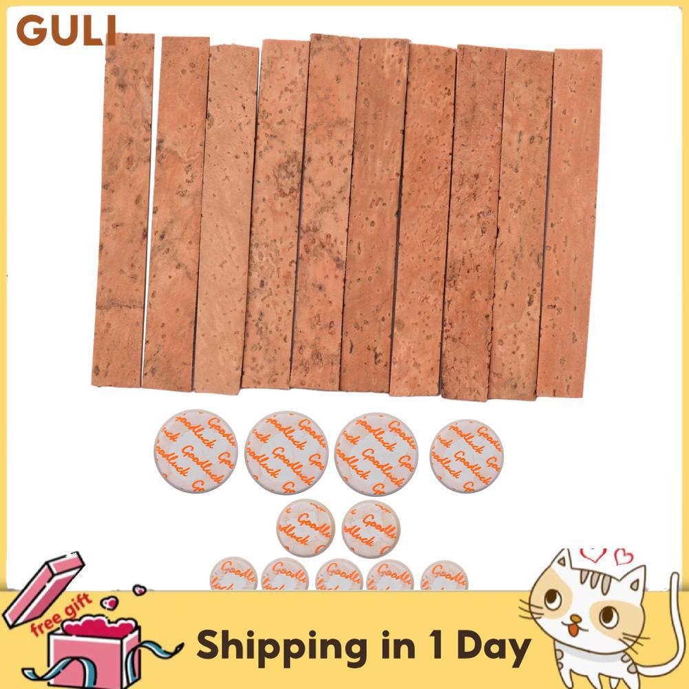 Guli Guli Clarinet คอ Joint Cork และชุด 10PCS 17PCS แผ่นอุปกรณ์เครื่องมือบรรจุภัณฑ์สีดำ