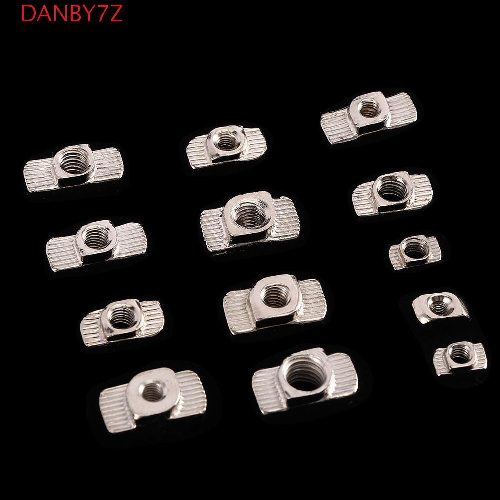 DANBY7Z Nuts Fasteners หลายขนาด T-Slot สําหรับ 2020 3030 4040 4545 Series EU มาตรฐาน M3-M8 อลูมิเนีย