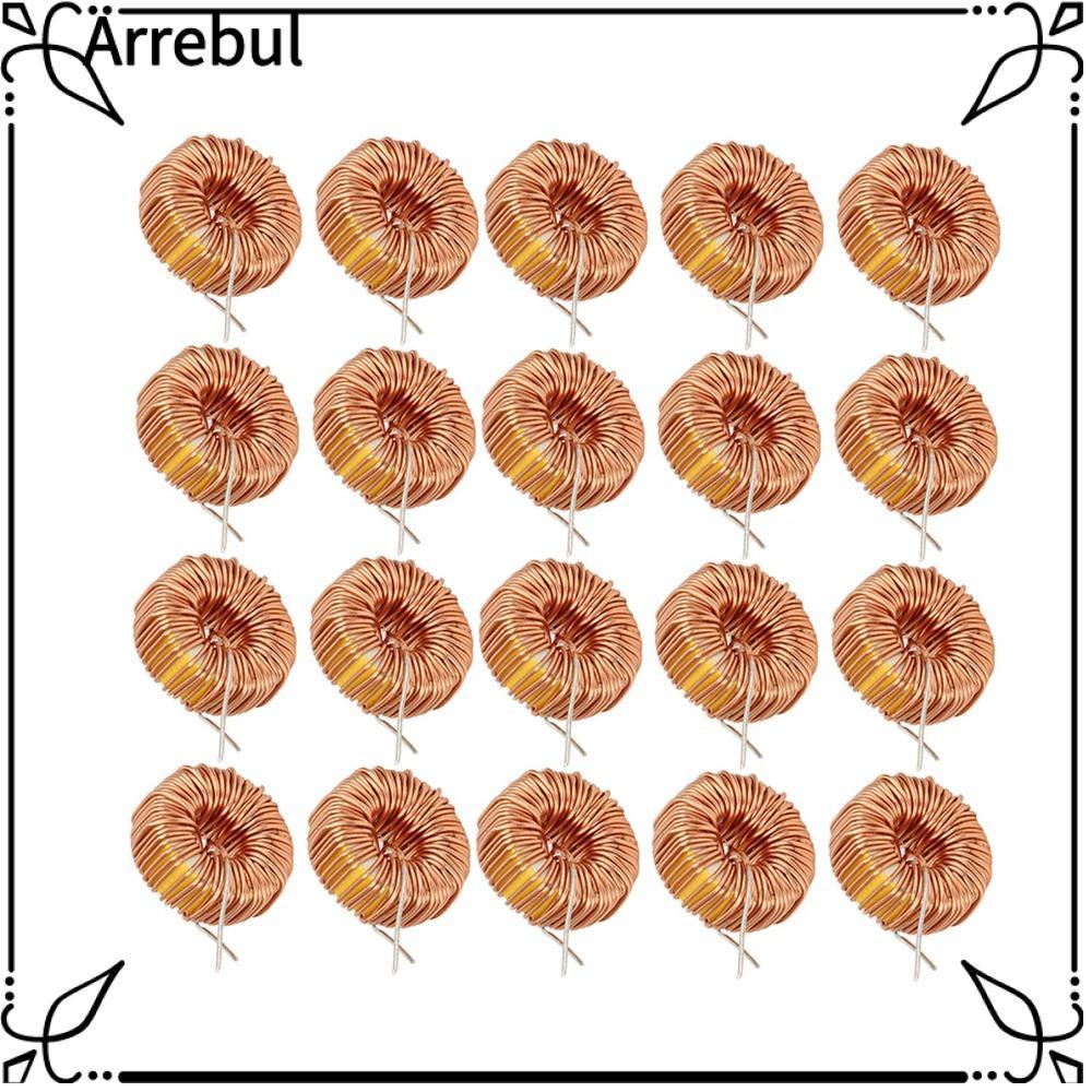 AREBUL 20PCS Toroid Inductor, 5026 330UH ตัวเหนี่ยวนําลวด, ปฏิบัติ 3A แนวตั้ง Toroid แม่เหล็กเหนี่ยว