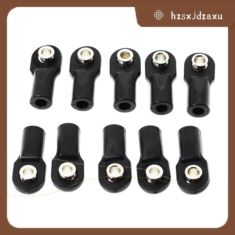 hzsxjdzaxu10 ชิ้นพลาสติก Rod End Link Link Link Link Link Linkage Balls Joint Head สําหรับ 1/10 RC ร