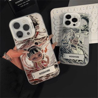 เคสไอโฟน สำหรับ IPhone 17 Air 16 15 11 13 12 14 Pro Max XR เคสโทรศัพท์แบบมีสายคล้อง Cartoon Nezha CYK1126A