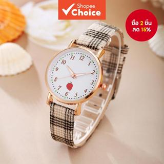 1สไตล์สาวแฟชั่นลายสก๊อตน่ารักสตรอเบอร์รี่น้อยรูปแบบสไตล์เรีย…